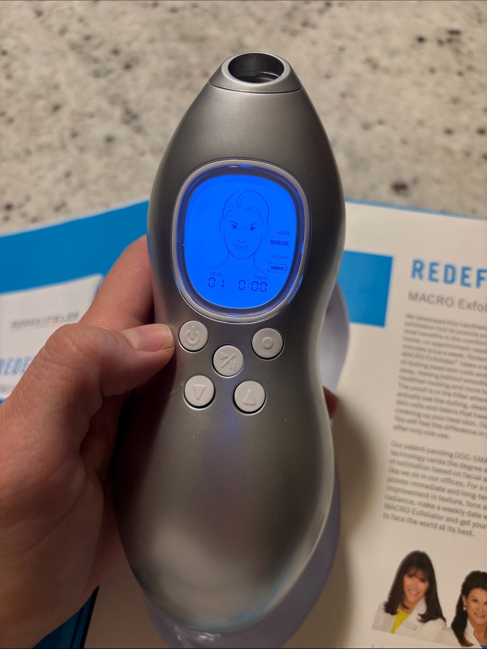 Rodan + Fields REDEFINE Macro Exfoliator + 3 Replacement Tips EUC